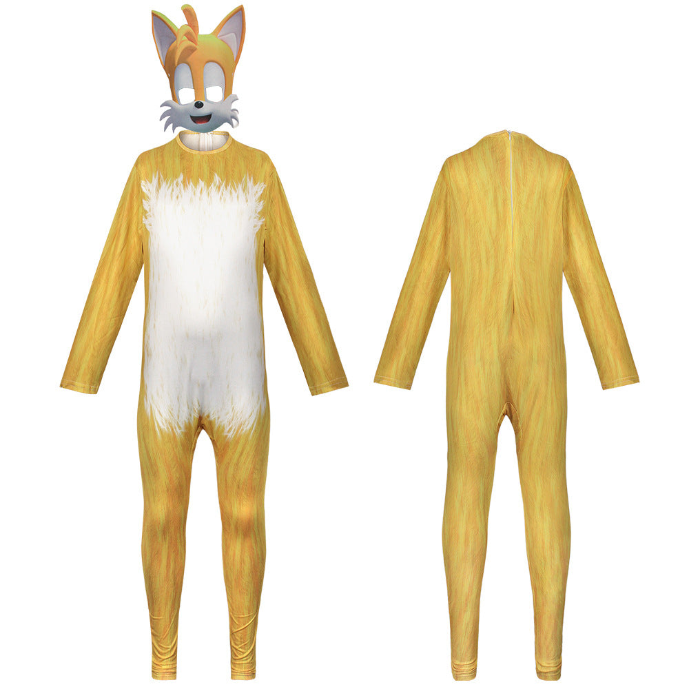 Sonic the Hedgehog Cosplay Costume Jumpsuit Kids Party Carnival
