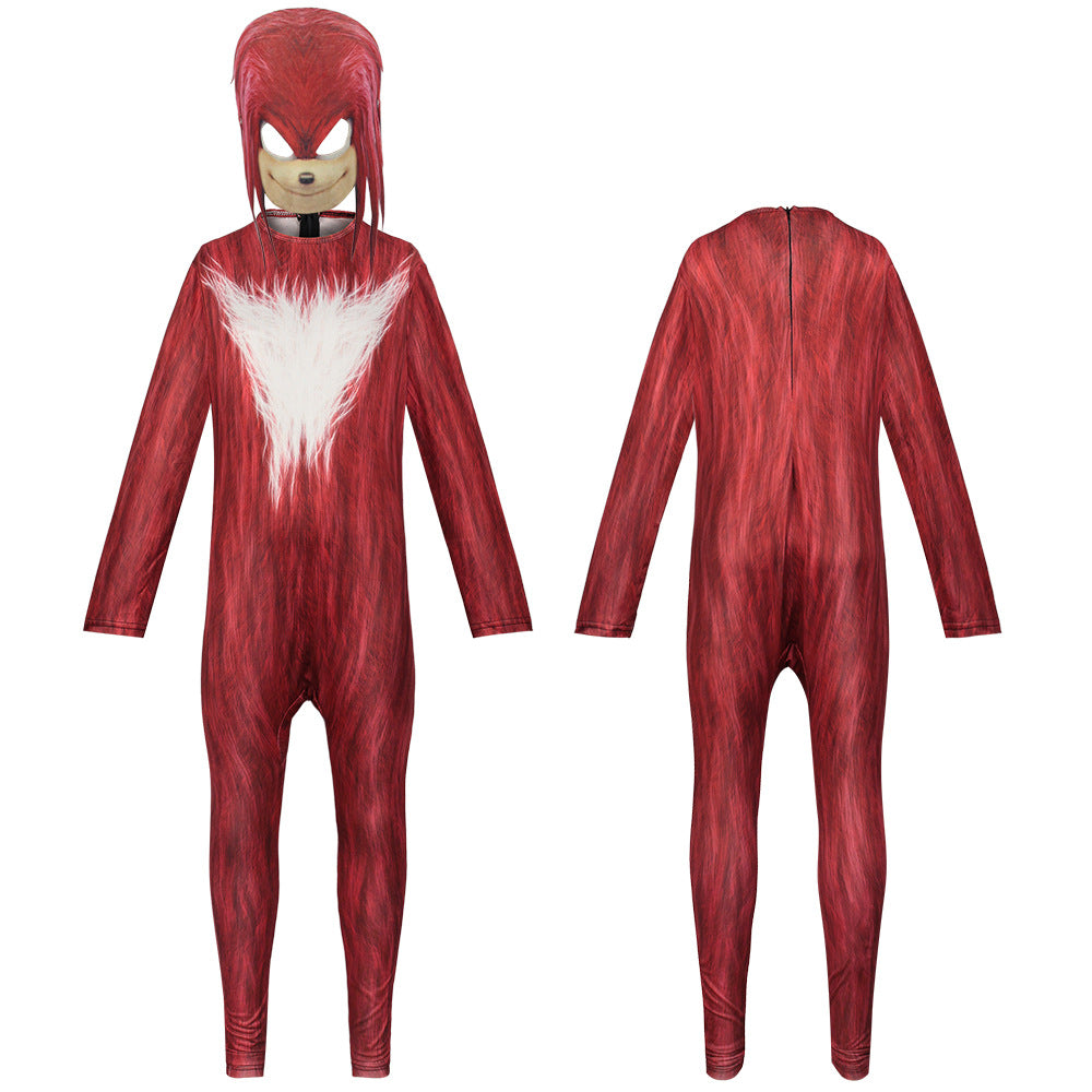 Sonic the Hedgehog Cosplay Costume Jumpsuit Kids Party Carnival