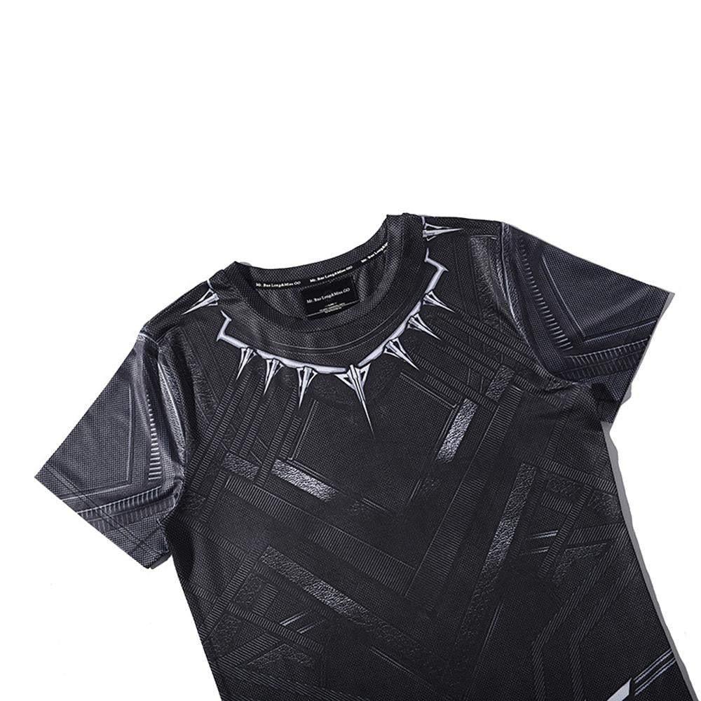 Black Panther Men T shirt Short Sleeve Running Fitness Tee Top - Pajamasbuy