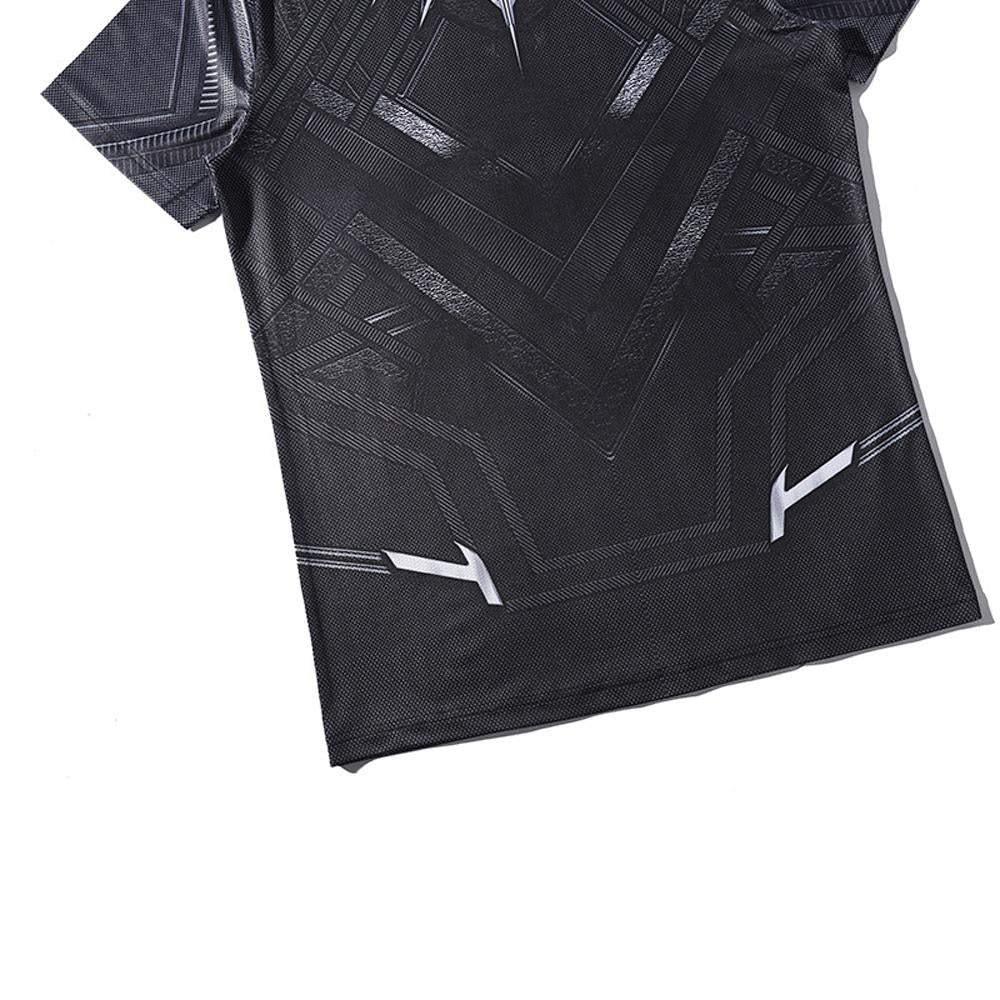 Black Panther Men T shirt Short Sleeve Running Fitness Tee Top - Pajamasbuy